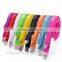 Colorful Big Flat Micro Usb Cable for Android Cell and for Iphone4/4s