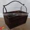 Shabby chic garden wooden storage or wine holder basket