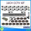 Digital Camera kit Spray paints 16CH CCTV DVR with 800TVL CMOS IR bullet Cameras dvr kit