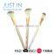 3Pcs Cosmetic Beauty Makeup Brush Set With Colorful Handle