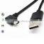 90 degree angled micro usb angle charging cable