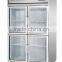 Commercial Two Glass Door Display Refrigerator, Beverage Showcase freezer