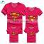Pure cotton short sleeve parent-child outfit lovers t-shirts