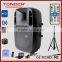 10 inch active sound professional bluetooth speaker with LED Mp3 Player/USB/SD / Remote Control / FM radio/ Bluetooth