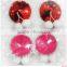 Self Adhesive Christmas Decorative Red Satin Nipple Cover With Bowknot