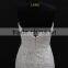 Real factory sample! organza drapping belt popular french lace applique wedding dress