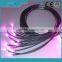 single core PMMA end glow fibre optic with black jacket for lighting