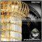Chrome Big Iron Chandelier, Large Hotel Crystal Chandelier for Hotel Foyer, Stairs MD3108C