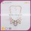 N74316I06 Personalized Name Fashion Dollar White Gold Pink Chain Cheap Simple Necklace Set Design