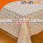 elegant printed embossed pattern vinyl lace tablecloth stain resistant