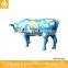Fiberglass Sculpture Cow For Garden Decoration
