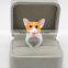 KARASU Designer Exquisite Handmade Corgi Dog Adorable 3D Stereoscopic Animal Finger Ring Party Midi Rings for Women Jewelry