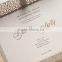 Laser cut wedding invitation, elegant invitation with glitter ribbon and monogram