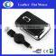 super flate leather pu wired computer optical mouse