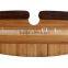 Bamboo Cutting Edge Pizza Slicer with Bamboo Handle