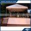 Outdoor event tent with aluminum portable stage