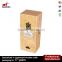 Locked design unfinished wooden single wine bottle box wine glass packing box