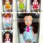12 inch fashion vinyl doll toy with Gold, brown, black hair