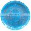 13 inch glass charger plates in snail pattern for decoration, wholesale