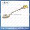 blank bulk promotional metal gold spoon