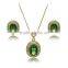 Hot Sale Wholesales Fashionable 18K Gold Plated Alloy Rhinestone Jewelry Set