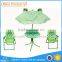 Wholesale metal kids furniture folding, kids garden set with umbrella