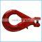 European type high quality clevis self locking safety hook