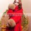 Tongxiang fur factory winter coat jacket oversleeve luxurious real fox fur cuffs