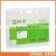 vertical style Clear PVC business ID badge card holder case with slot & chain Holes