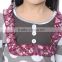 wholesale kaiya Toddler Girls Grey Dots Ruffle Outfits custom made lolita clothing