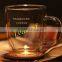 Double Wall Starbucks glass beer mug
