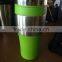 insulated stainless steel thermal travel coffee mug
