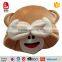 Best made stuffed soft custom monkey emoticon plush emoji pillow