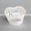 Wholesale paper cups decoration for party cake square lace cupcake wrappers                        
                                                Quality Choice