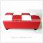 TDST-01-2 QVB JIANDE TONGDA RED AND WHITE COLOR PLASTIC BLACK FOOT WOOD FRAME PU SEAT HOME PU BENCH STORAGE BENCH SOFA