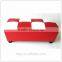 TDST-01-1 QVB JIANDE TONGDA RED AND WHITE COLOR PLASTIC BLACK FOOT WOOD FRAME PU SEAT HOME PU BENCH STORAGE BENCH SOFA