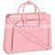women Leather Laptop Briefcase with Removable Sleeve