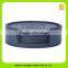 16016 Eco-friendly leather black round shape leather/PU drink coaster