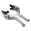 CNC Motorcycle Billet Alloy Aluminum Folded Extendable Road Bike Handlebar Brake Clutch Levers