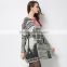 Fashion Newpapers Pattern Female Knitting Warm Pullover 2016 Woman Autumn Midi Length Plus Size Sweater Dress