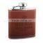 5OZ Logo Customized Leather Cover Hip Flask