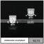 Fashion white gold silver stud earrings setting without stone