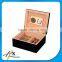 Black Matt Lacquar Finish Solid Wooden Cigar Box on Hot Sales