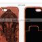 Luxury Exquisite Holy Ganesha Engraving Real Rose wood phone case two parts for Iphone 6