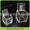 5 mm thick crystal clear plexiglass display box acrylic box cover with silk-screen printing logo
