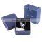 Fashion blue fancy cardboard jewelry packaing box