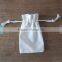 blank muslin cotton canvas drawstring bag folding shopping color bag