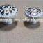 Flower Style Ivory Zinc Alloy Cabinet Knob for Drawer/Dresser/Closet