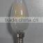 A60 Frosted global clear glass 220v filament candle lamp 4w e27 cob led filament bulb light