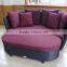 Large Sectional Wicker Sunbed Seaside Rattan Daybed